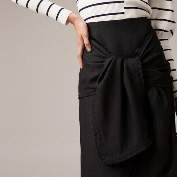 Cmeo Collective Skirt Size XXS Black Faux Wrap Midi - Picture 2 of 8